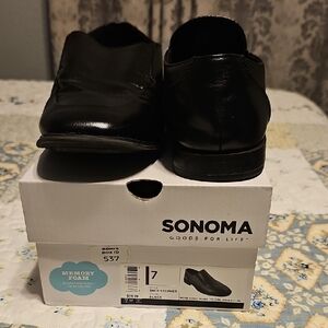 Sonoma Black Men's Slip-On Dress Loafers